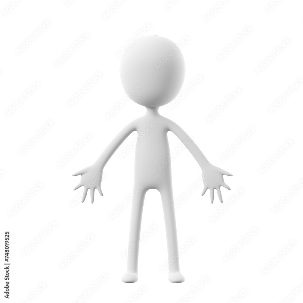 hite Featureless Humanoid Figure on Plain Background hite Featureless Humanoid Figure on Plain Background