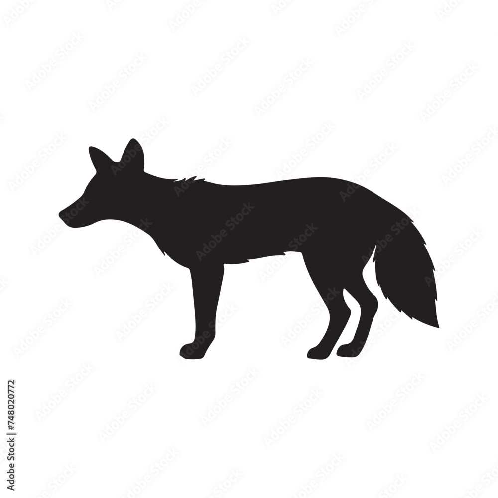 Fototapeta premium fox silhouette