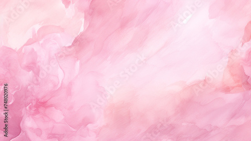 Abstract painted pink watercolor background