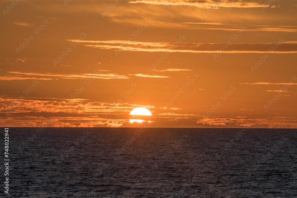 sunset on hossegor beach 2