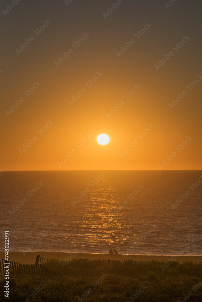 sunset on hossegor beach 1