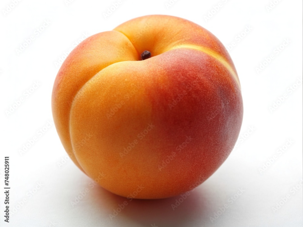 Apricot isolated on white