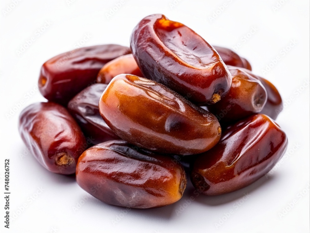 fresh dates on white background fresh dates on white background