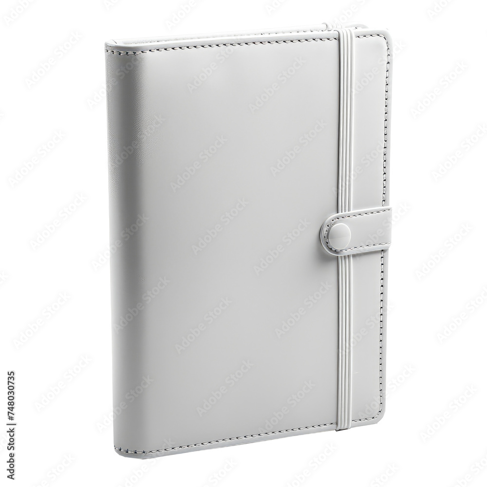 White book mockup isolated on transparent background White book mockup isolated on transparent background