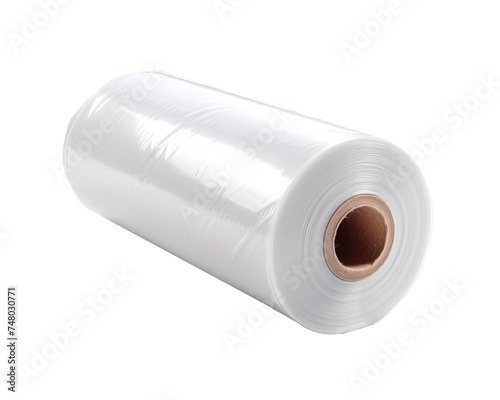 Stretch film mockup. Plastic wrap.