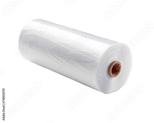 Stretch film mockup. Plastic wrap.