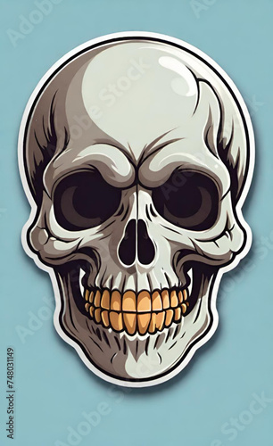 Design for t-shirt print with skull and textures. vector illustration.
