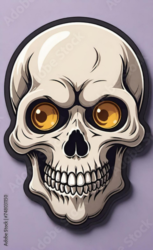Design for t-shirt print with skull and textures. vector illustration.
