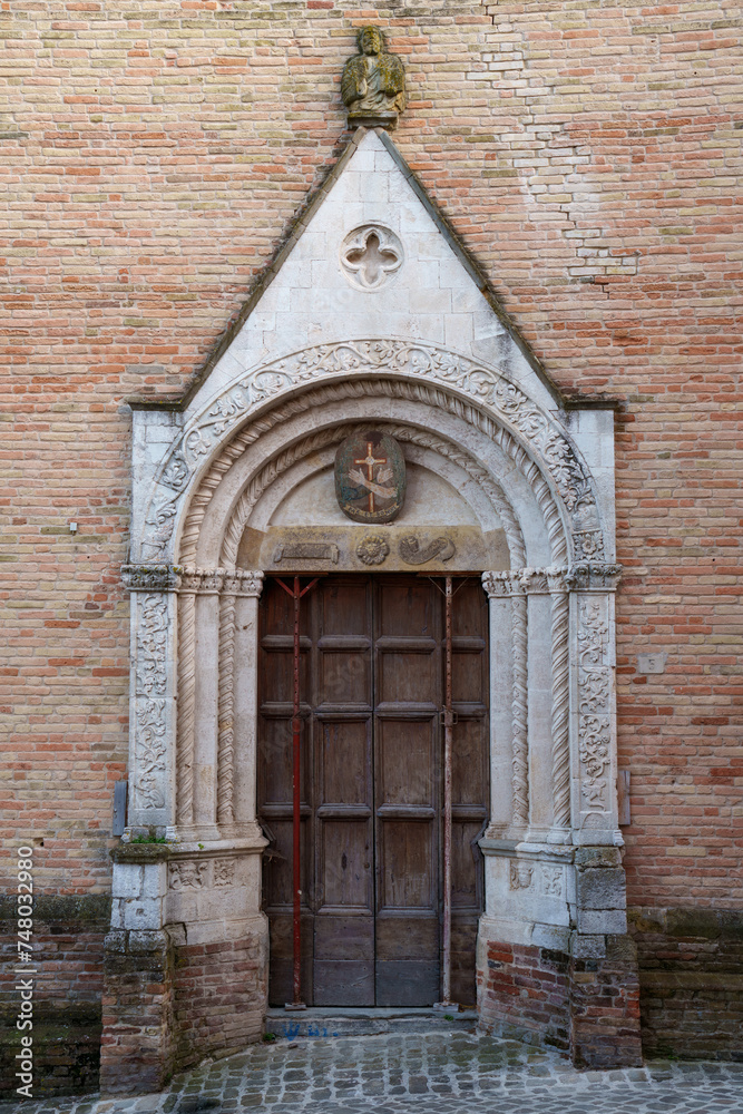Amandola, historic town in Marche, Italy