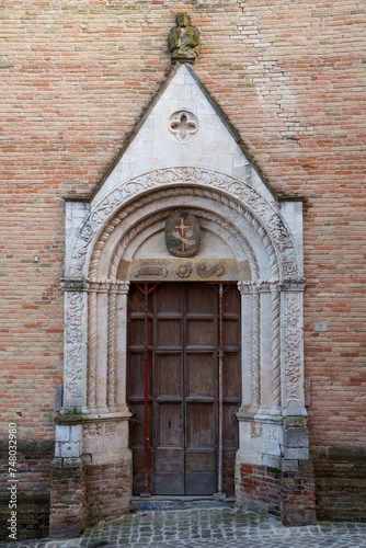 Amandola  historic town in Marche  Italy