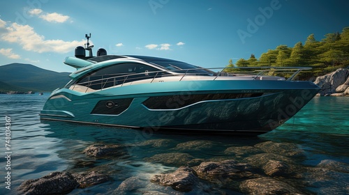 Modern Speed Boat in the water © Nafeesa