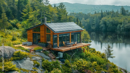 Off-Grid Cabin & Container Home with Eco-Tech

