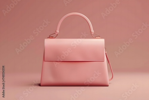 Chic and modern lady's bag mockup on a pastel-colored background. Ideal for displaying your fashion collection with a touch of contemporary style.