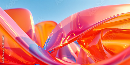 Kaleidoscopic Abstract Design, Vibrant Color Fusion in a Modern Artistic Texture, Creative Background Concept