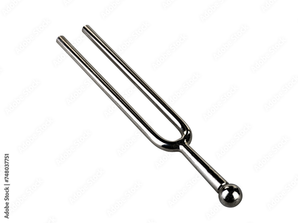 Music tuning fork isolated (clipping path)
