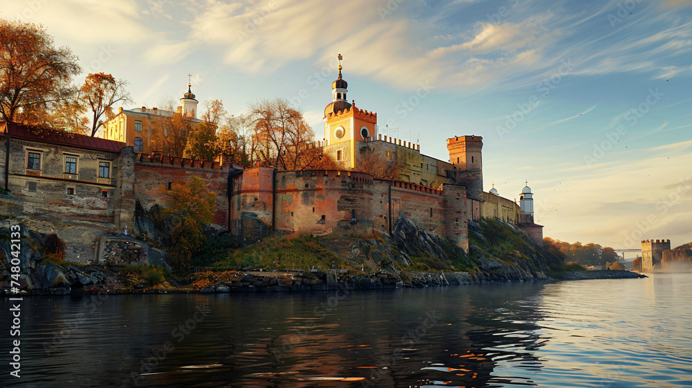 Vyborg is an ancient city near St. Petersburg