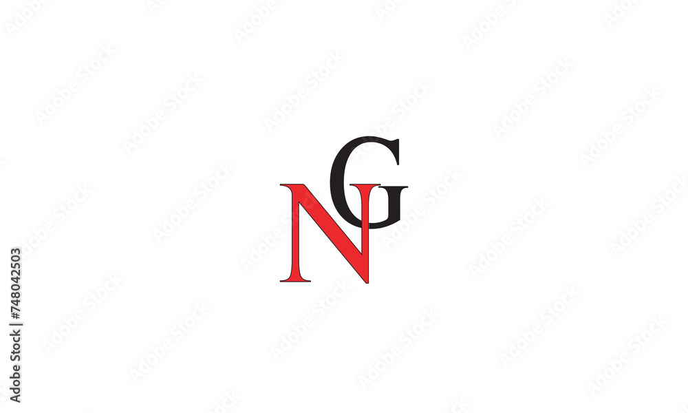 NG, GN , G , N , Abstract Letters Logo Monogram NG, GN , G , N , Abstract Letters Logo Monogram
