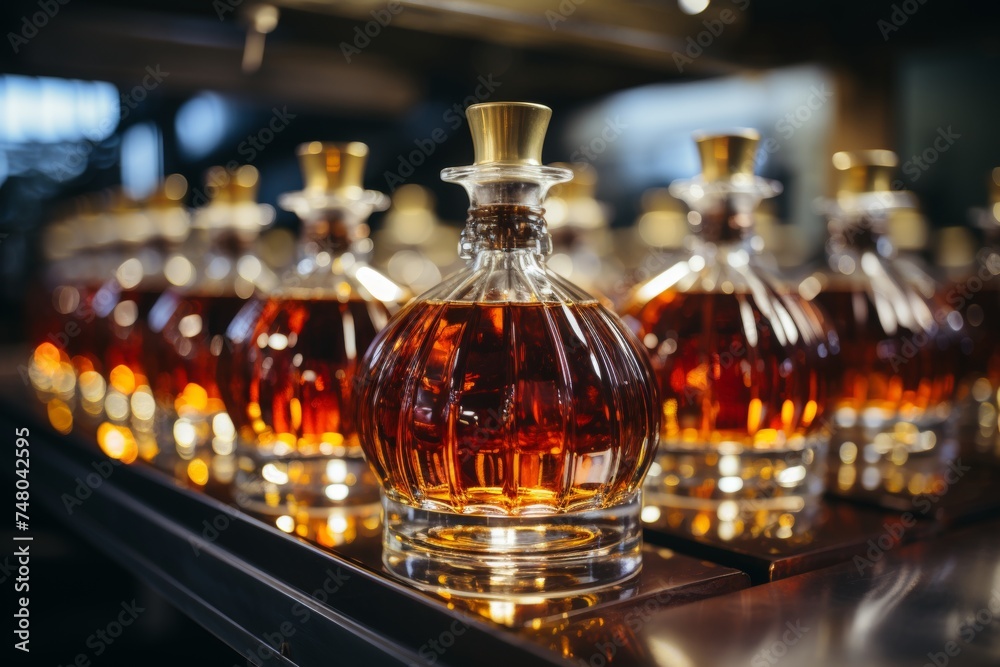 The complete whiskey production process from aging to bottling by a whiskey production company The complete whiskey production process from aging to bottling by a whiskey production company