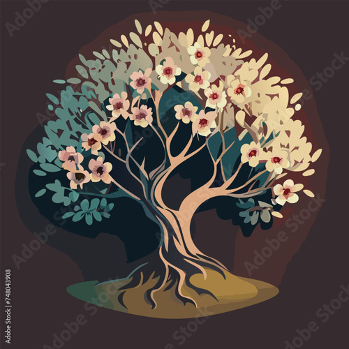 Floral tree design