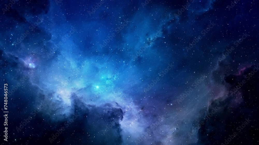 Nebula in space with stars, created with some elements made with generative AI