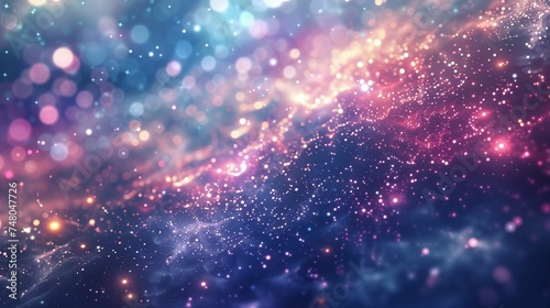 Ethereal Particle Glow: Abstract Light Background for Dreamy Moods © Tessa