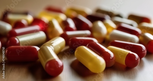  A colorful array of capsules on a table