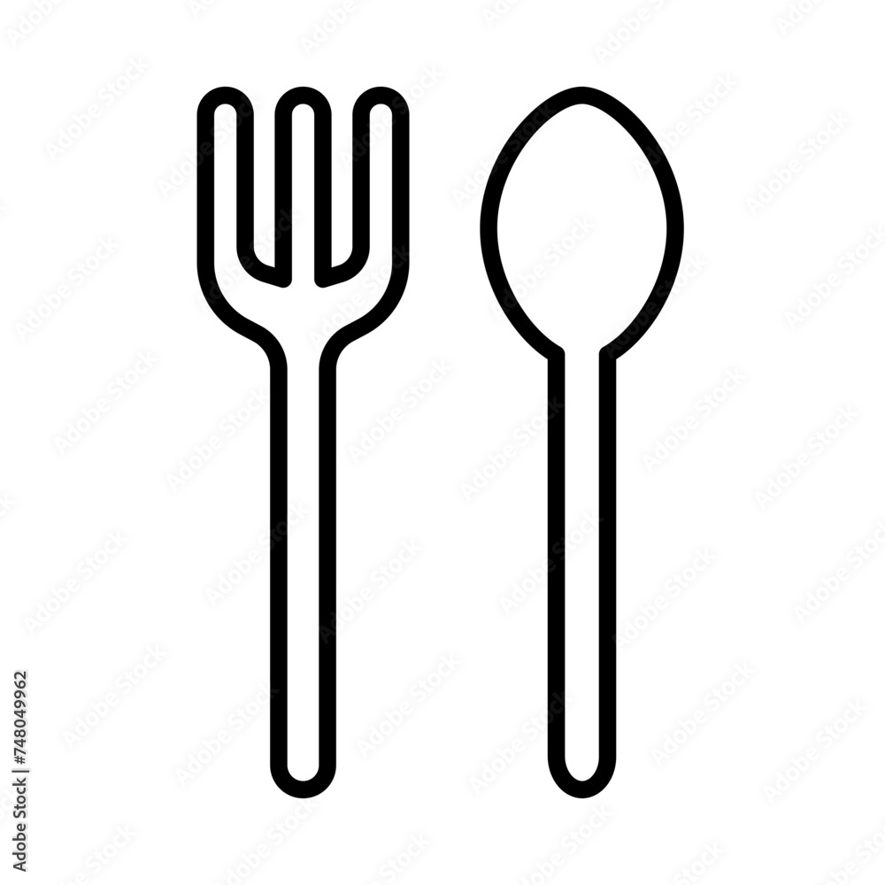 spoon and fork spoon and fork