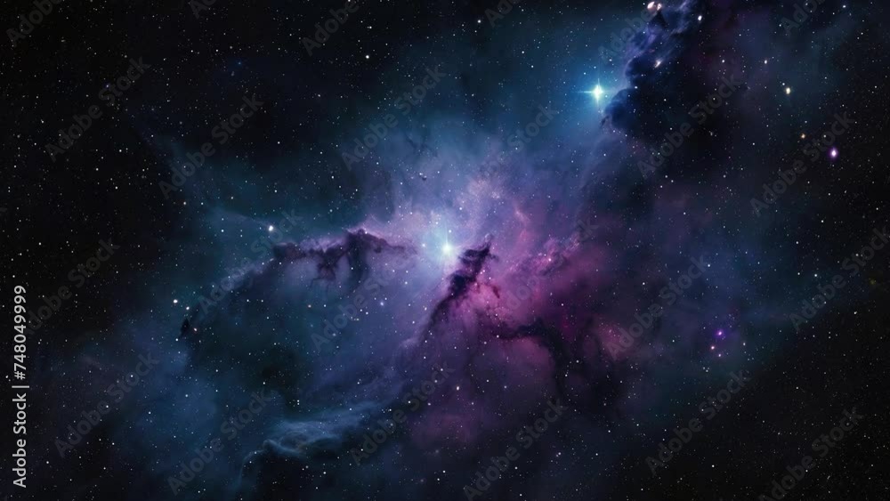 Nebula in space with stars, created with some elements made with generative AI Nebula in space with stars, created with some elements made with generative AI