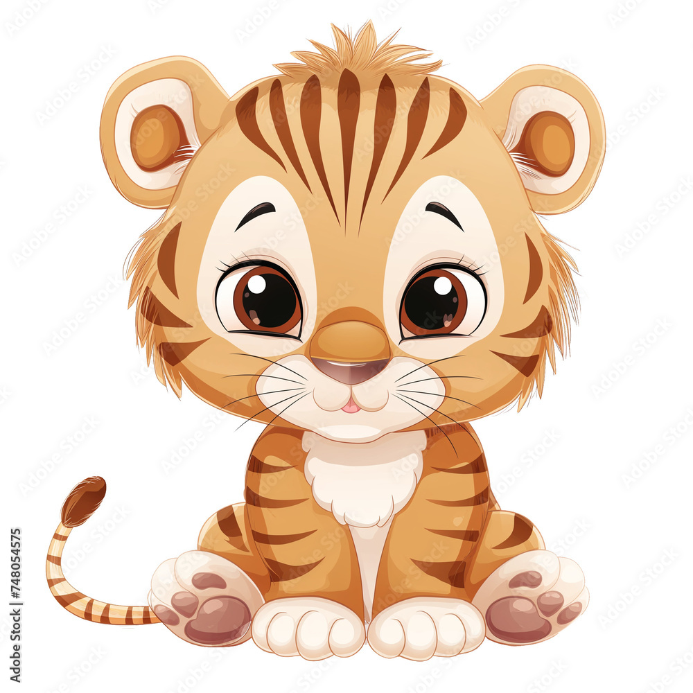 Cute baby tiger cartoon Design Cute baby tiger cartoon Design