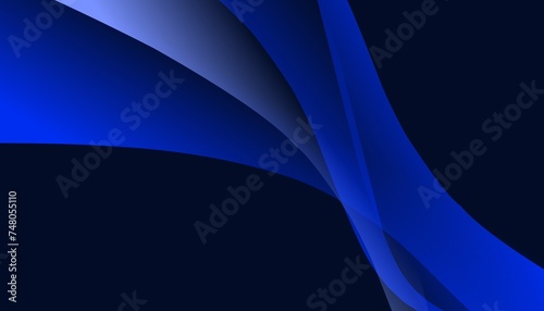 abstract blue background curve for poster, banner, cover, wallpaper, etc