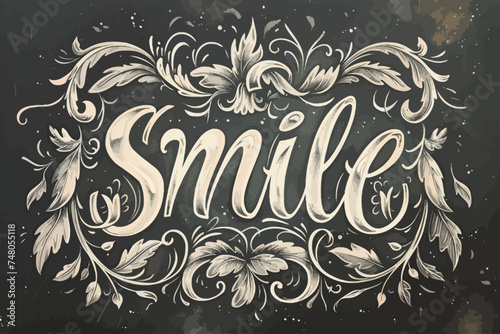 Smile Lettering Victorian Style