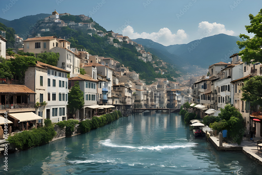 beautiful water city
Generative AI