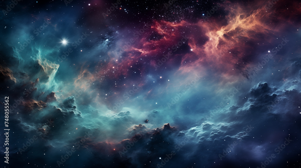 Azure Expanse: A Tapestry of Starlight and Nebulae Azure Expanse: A Tapestry of Starlight and Nebulae