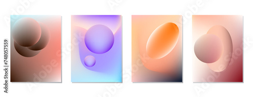 SET SOFT GRADIENT LIQUID COLOR. POSTER BACKGORUND DESIGN VECTOR TEMPLATE GOOD FOR POSTER, WALLPAPER, COVER, FRAME, FLYER, SOCIAL MEDIA, GREETING CARD