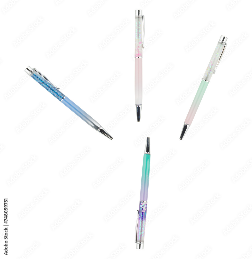 pen set cut out isolated transparent background