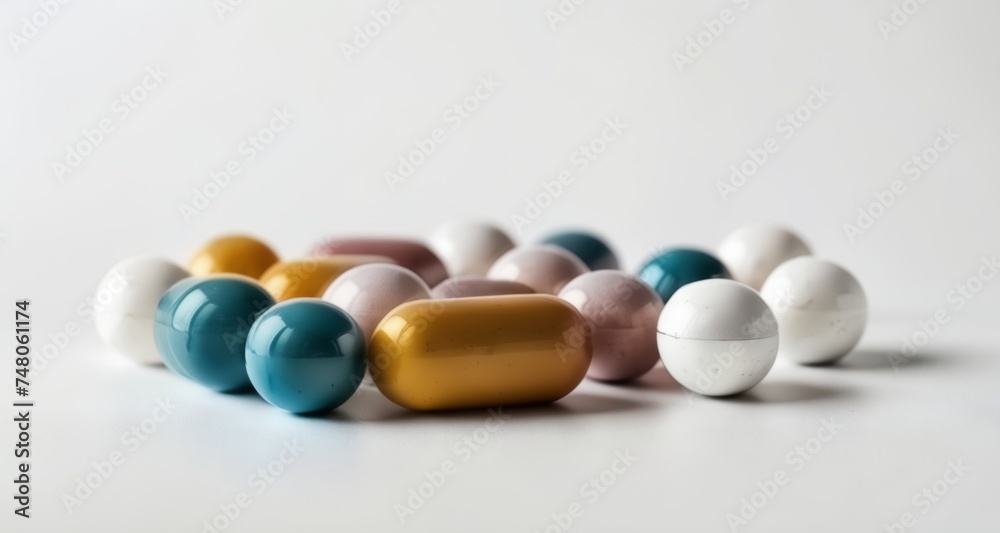 Vibrant marbles in a cluster, ready for a game of luck Vibrant marbles in a cluster, ready for a game of luck
