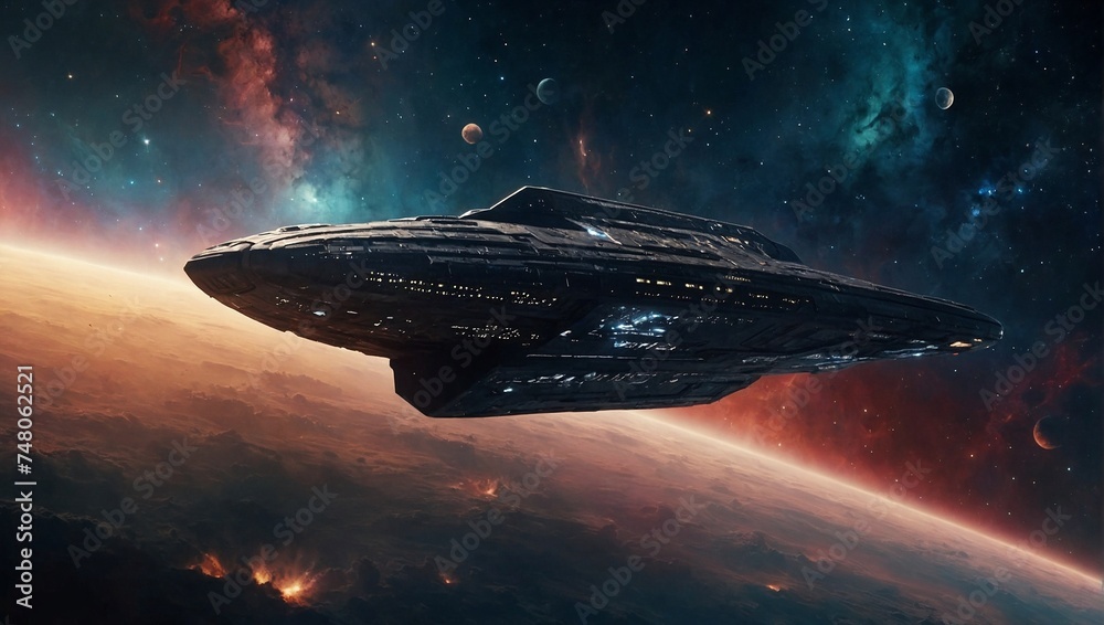 ufo in space
