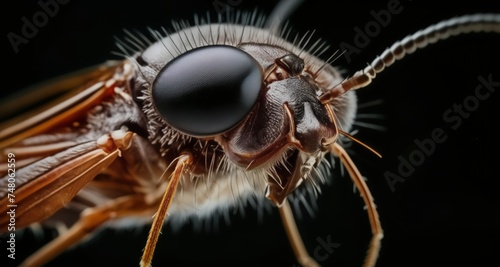  Close-up of a cricket's eye, showcasing its intricate structure and detail © vivekFx