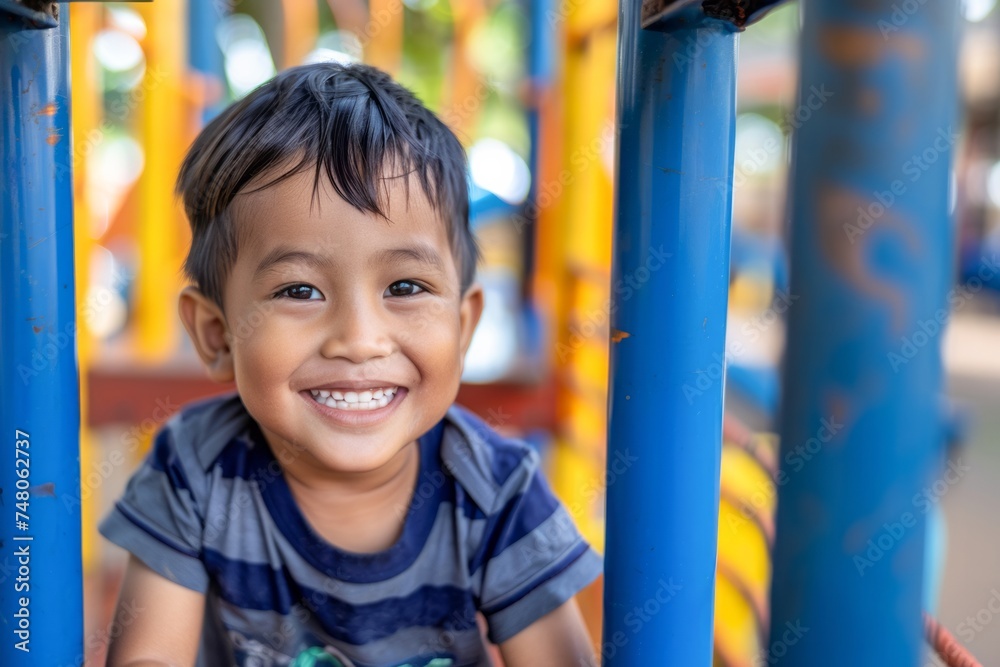 Adorable hispanic boy smiling happy playing at the park. Adorable hispanic boy smiling happy playing at the park.
