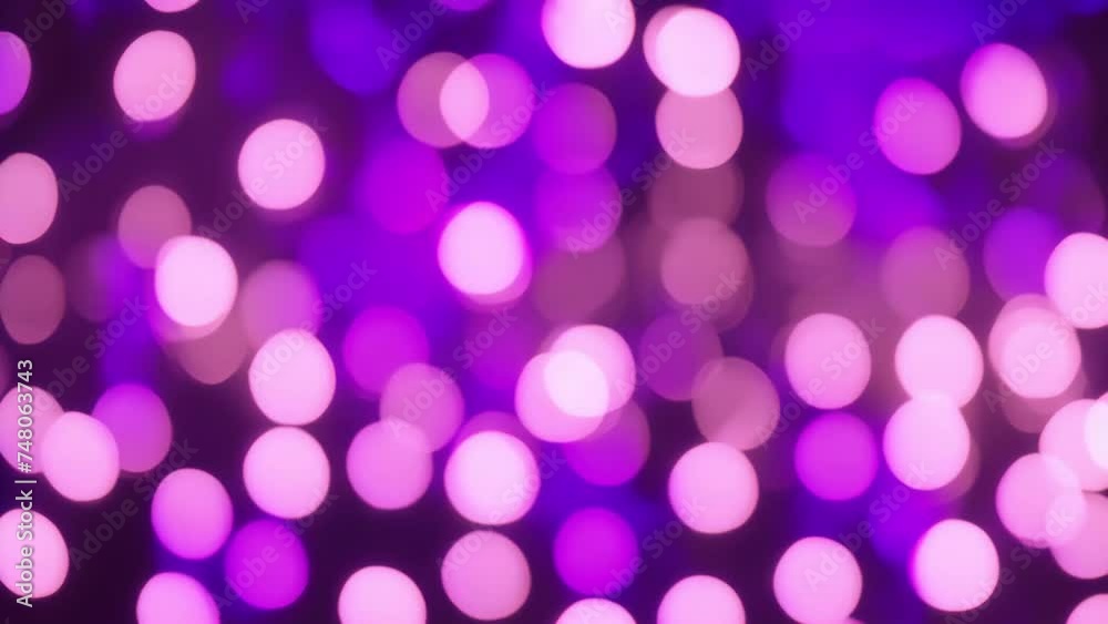 purple And Blue Bokeh effect motion
