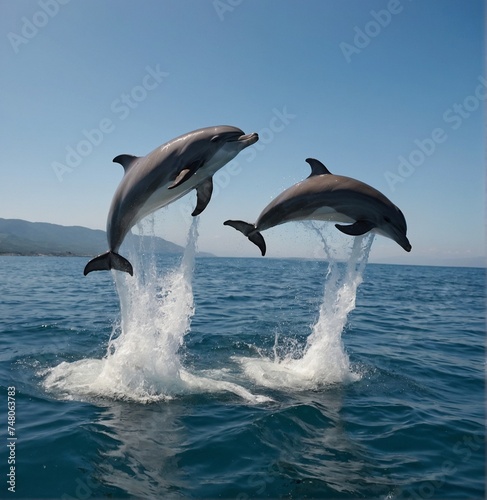 Dolphin jumping out of water © Konnect