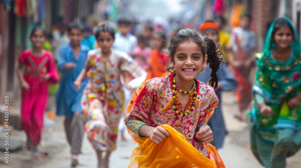 During Eid alAdha children can be seen running around with excitement showing off their new colorful clothes and playful accessories such as beaded bracelets and bangles.