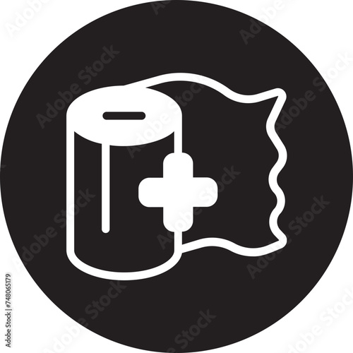 gauze glyph icon