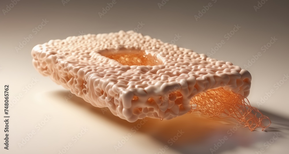Abstract 3D rendering of a futuristic object with intricate details Abstract 3D rendering of a futuristic object with intricate details