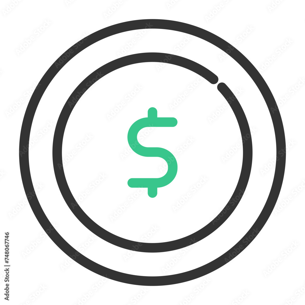 dollar coin dollar coin