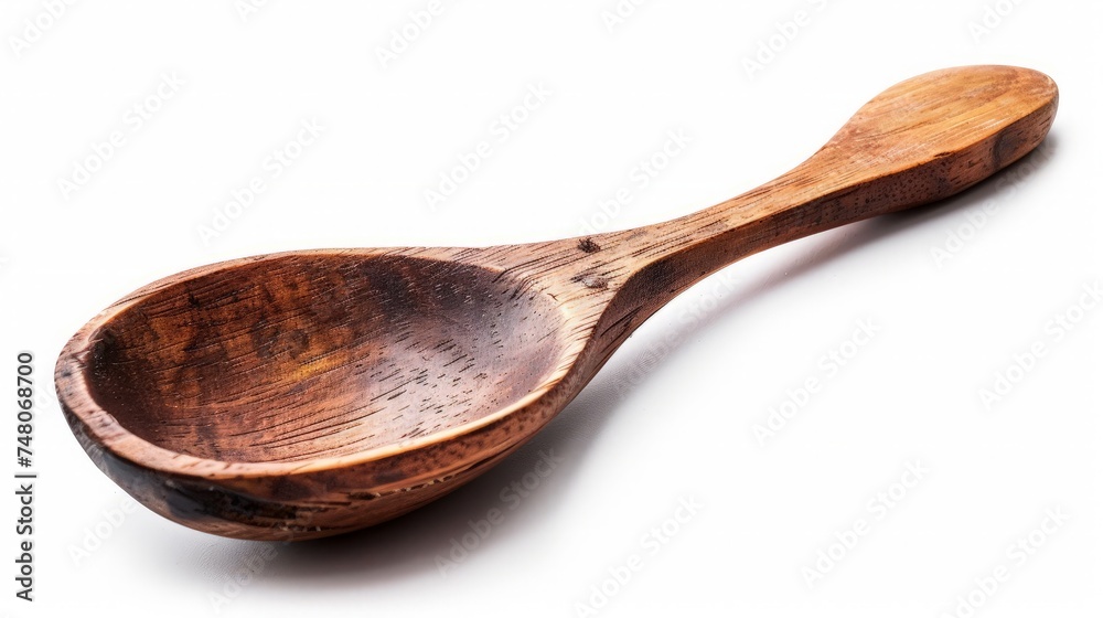 Wood or wooden spoon isolated on White background Wood or wooden spoon isolated on White background