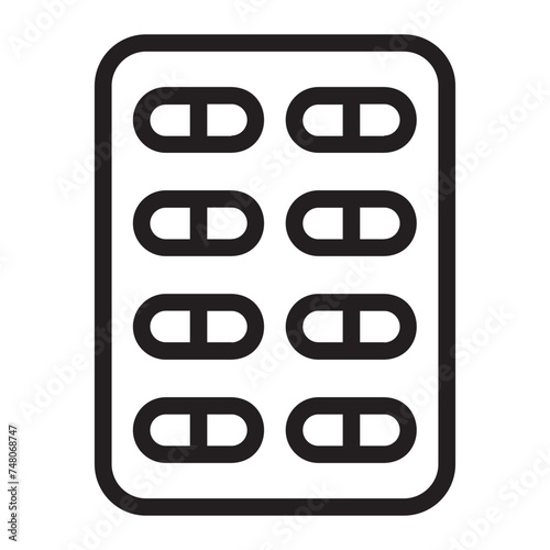 drugs line icon