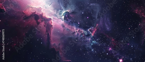 wallpaper of an intricately detailed space nebula, universe photo