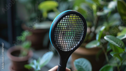 The electric fly swatter is not only effective against flies but also other pests like mosquitoes and gnats.