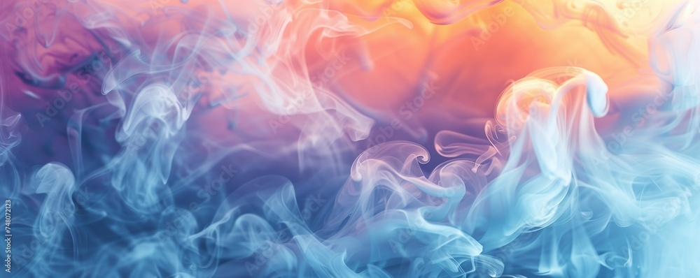light abstract background with blue, yellow smoke light abstract background with blue, yellow smoke